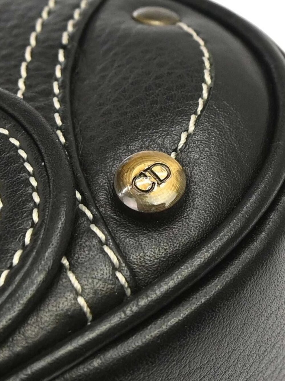 Christian Dior Black Leather Double Saddle Handbag MA-0064 197437 - Picture 14 of 14
